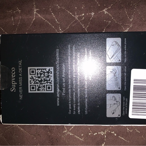 Black Glass Screen Protector - Picture 2 of 4